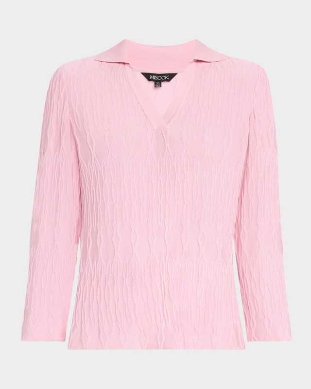 Heritage-Fit Geometric Knit Tunic